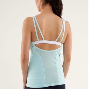 Lululemon ignite tank aquamarine blue size 8